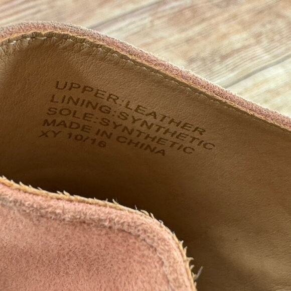 Kurt Geiger Jessika Open Toe Heels Sandals Sz 39/8.5 Blush Pink Bow Suede Mule - Picture 10 of 13